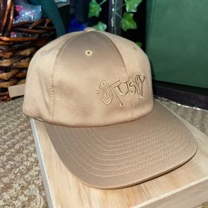 Stussy Gold Satin Hat